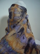 Blue and orange scarf