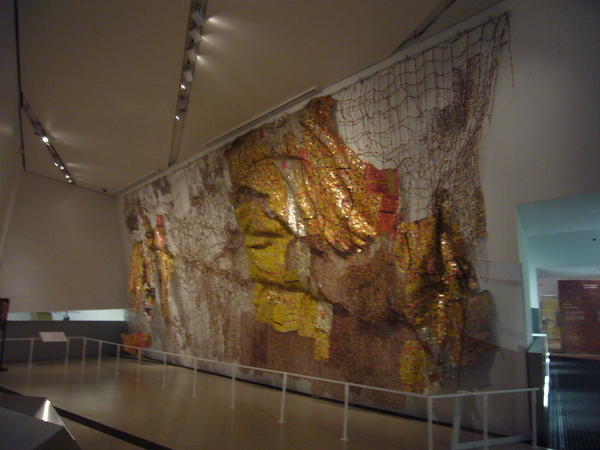 El Anatsui at Royal Ontario Museum