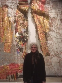 joanna rogers with el anatsui rom