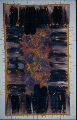 feathers on quilted petals